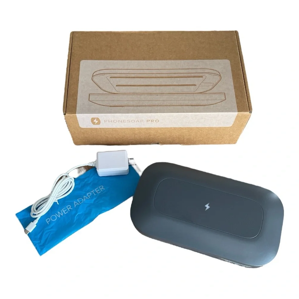PhoneSoap Pro UV Smartphone Sanitizer and Charger - Charcoal
